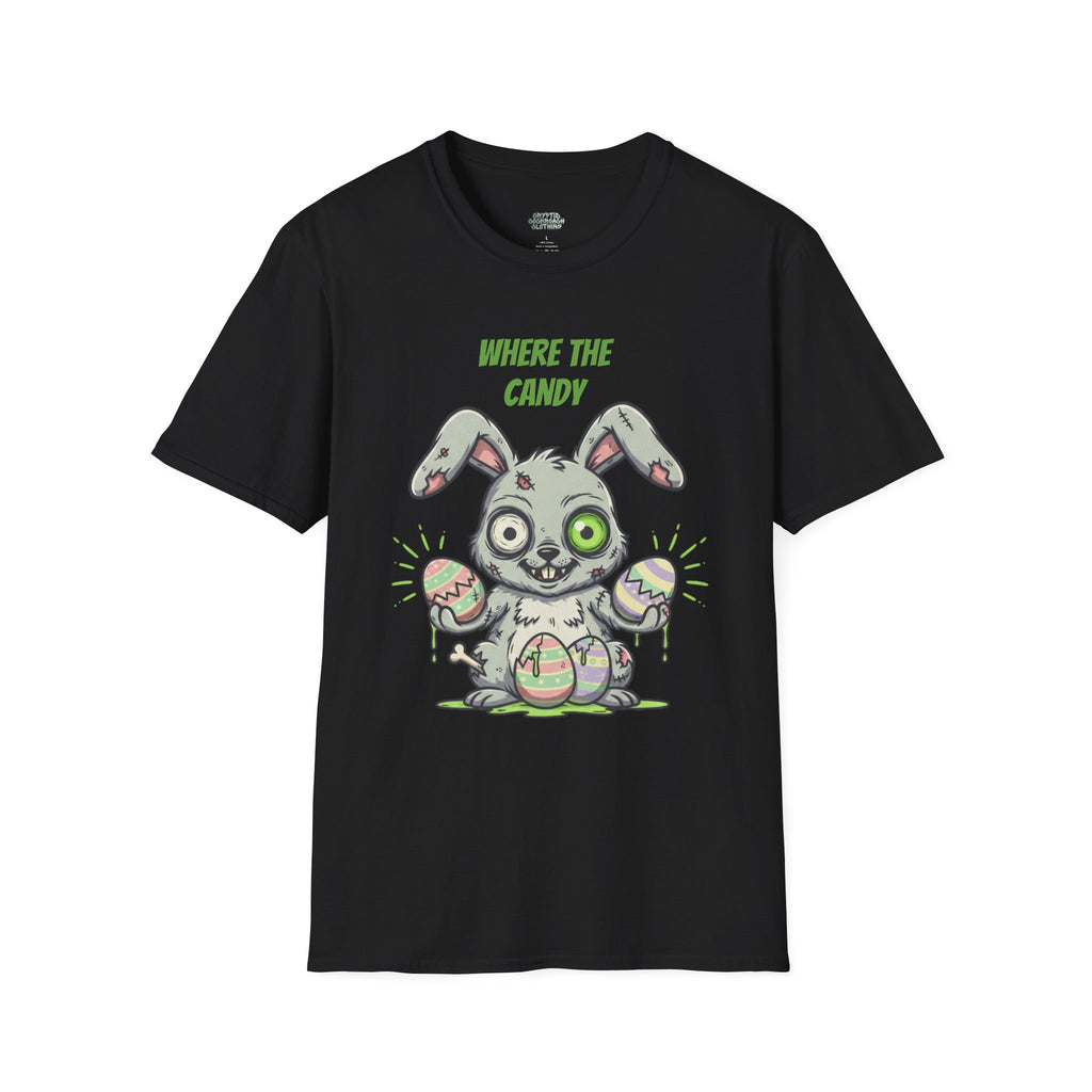 Where the Candy? Zombie Bunny T-Shirt