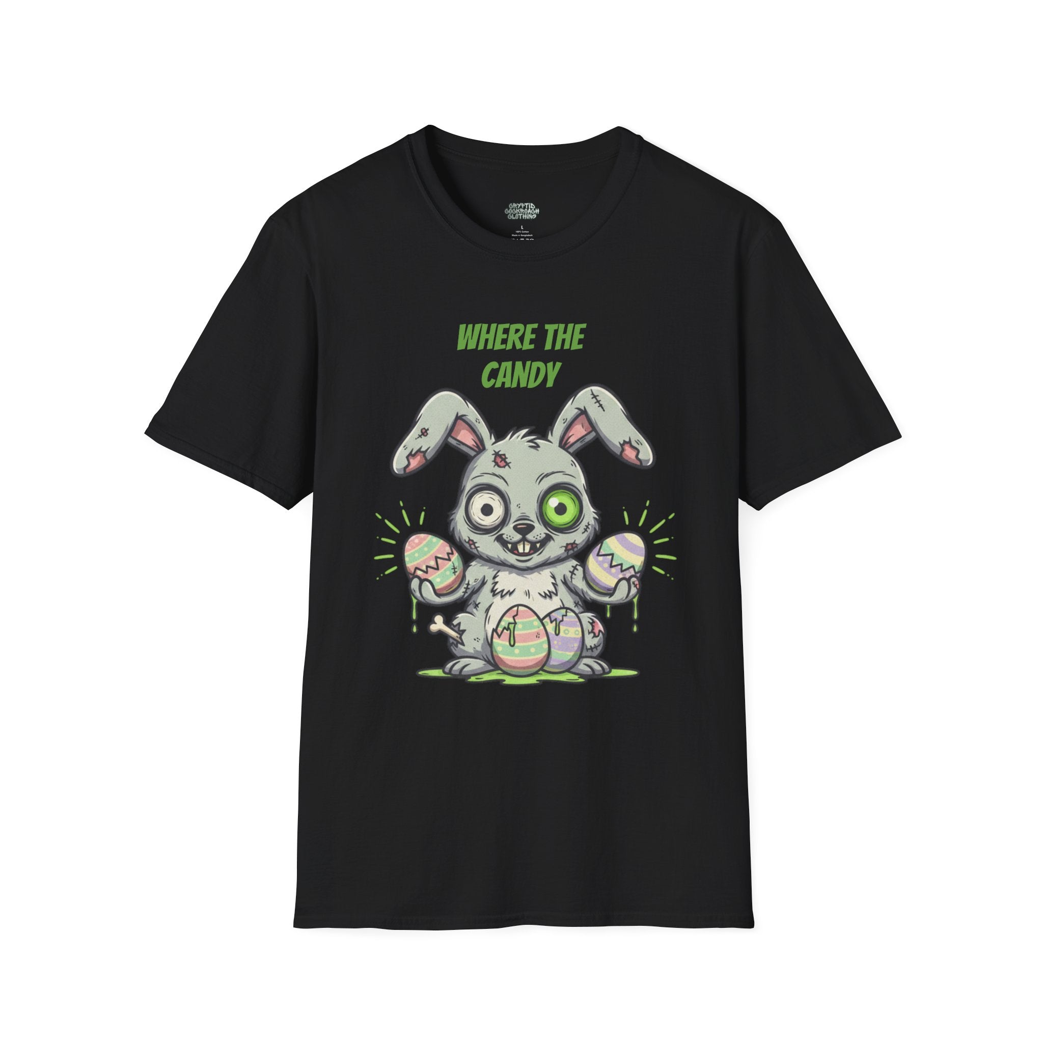 Where the Candy? Zombie Bunny T-Shirt