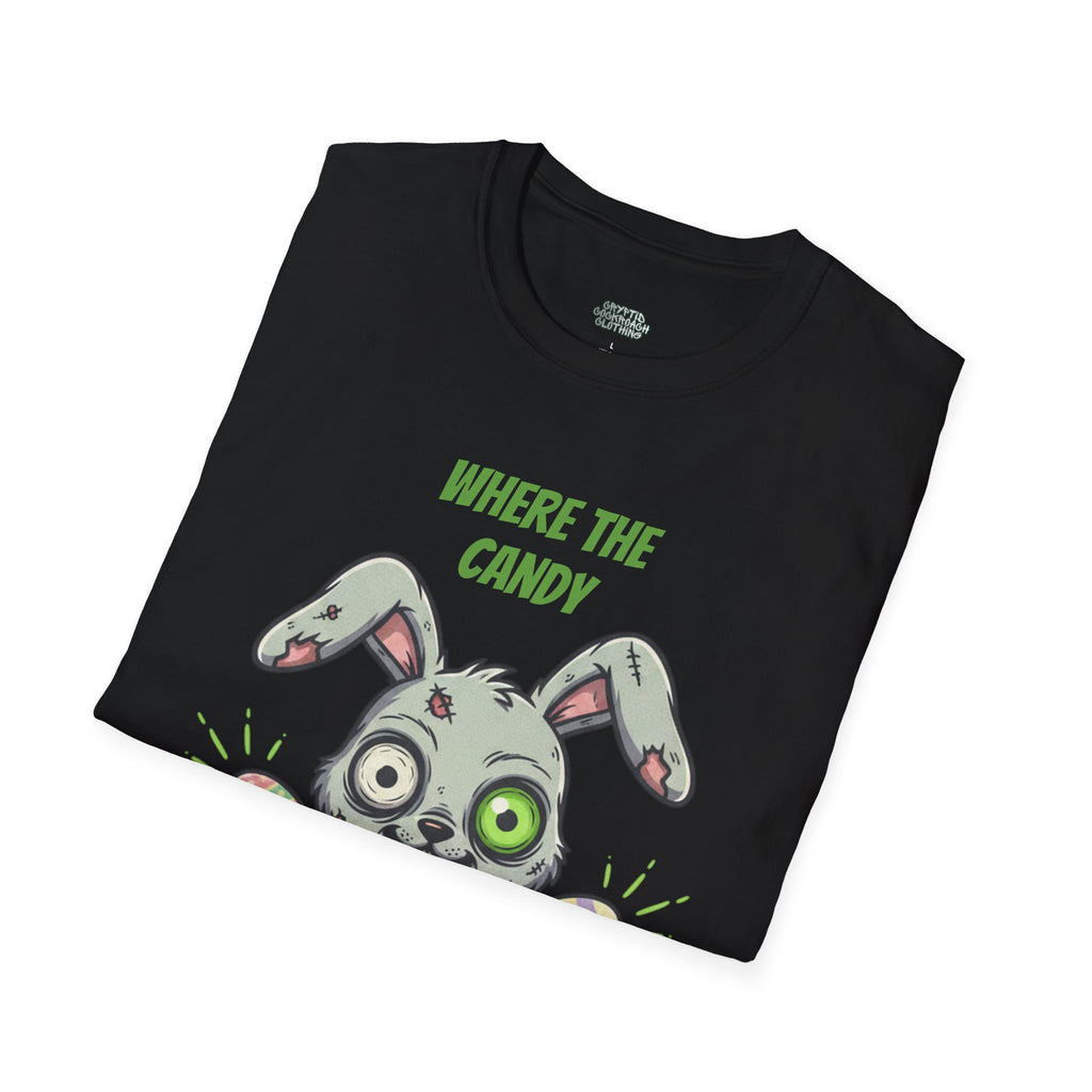 Where the Candy? Zombie Bunny T-Shirt