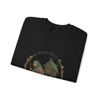 Crewneck Sweatshirt — Baba Yaga Rustic Folk Art Design