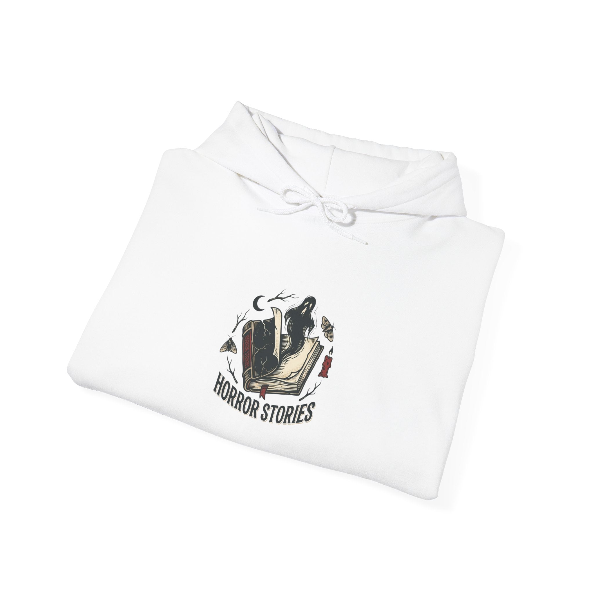 Horror Stories Hoodie — Vintage Ghost Story Graphic Pullover