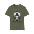 Cryptid Creatures T-Shirt — Retro Forest Sasquatch & Raccoon Mystery Tee