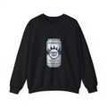Crewneck Sweatshirt — 'Corpse Light' Beer Can Graphic Pullover
