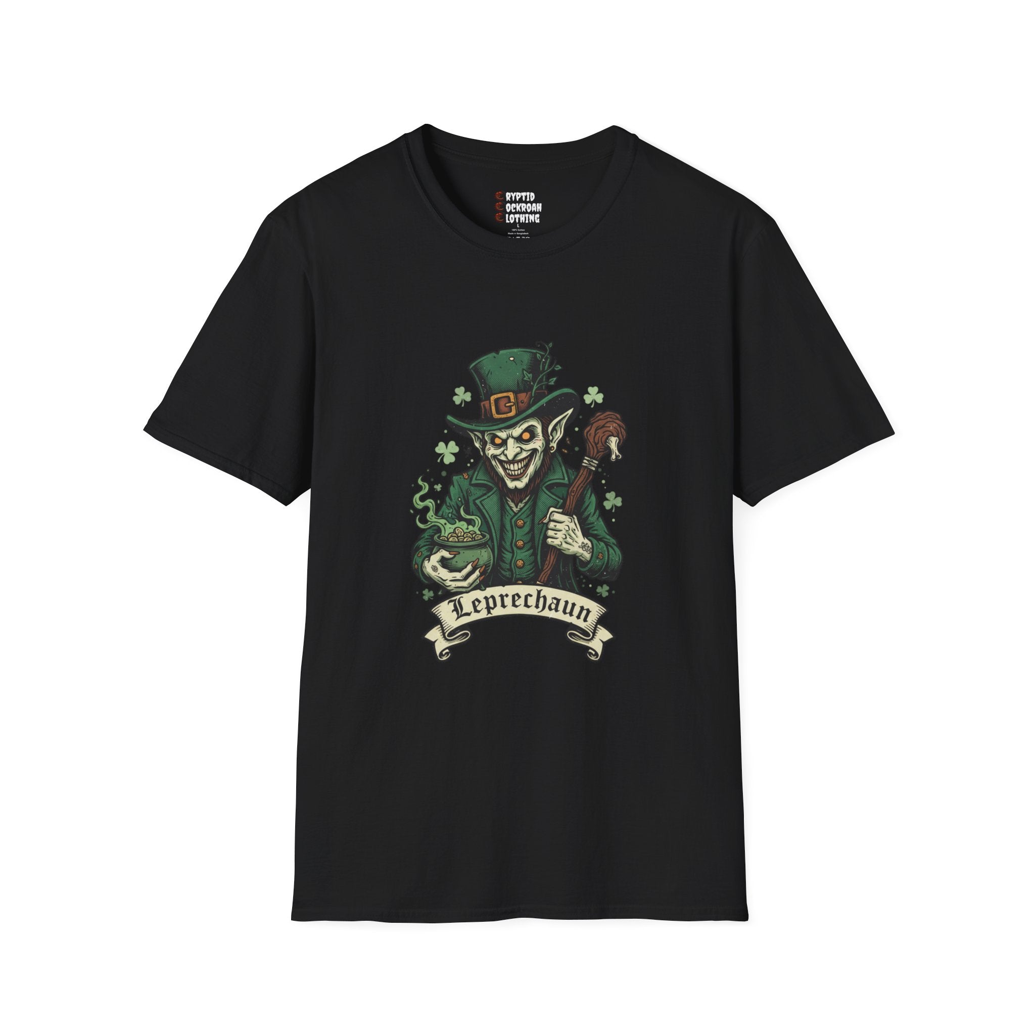 Leprechaun Skull T-Shirt — Creepy Irish St. Patrick’s Day Tee