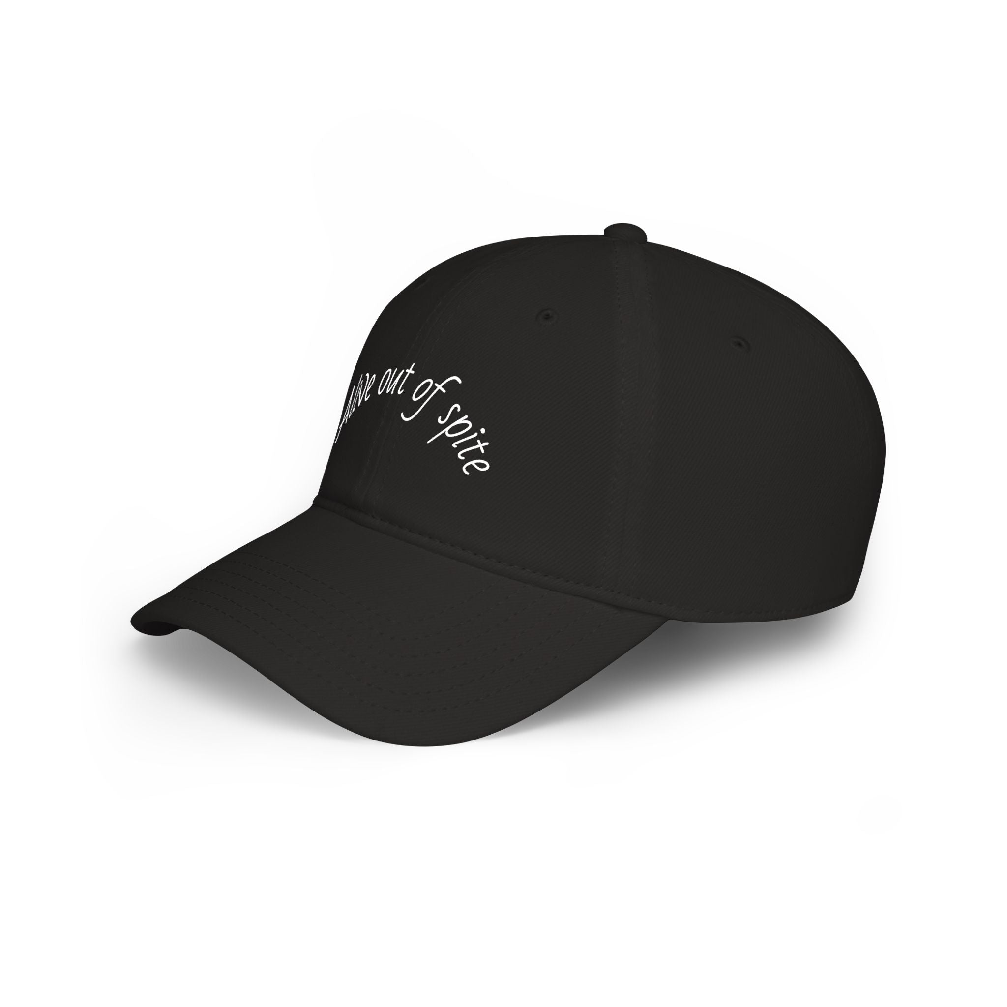 Low Profile Baseball Cap - "Alive Out of Spite" Embroidered Curved Brim Hat