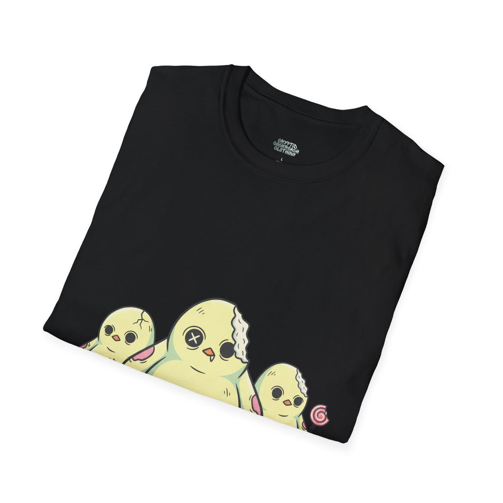 Cute Zombie Chick T-Shirt — Kawaii Zombie Chickens Graphic Tee