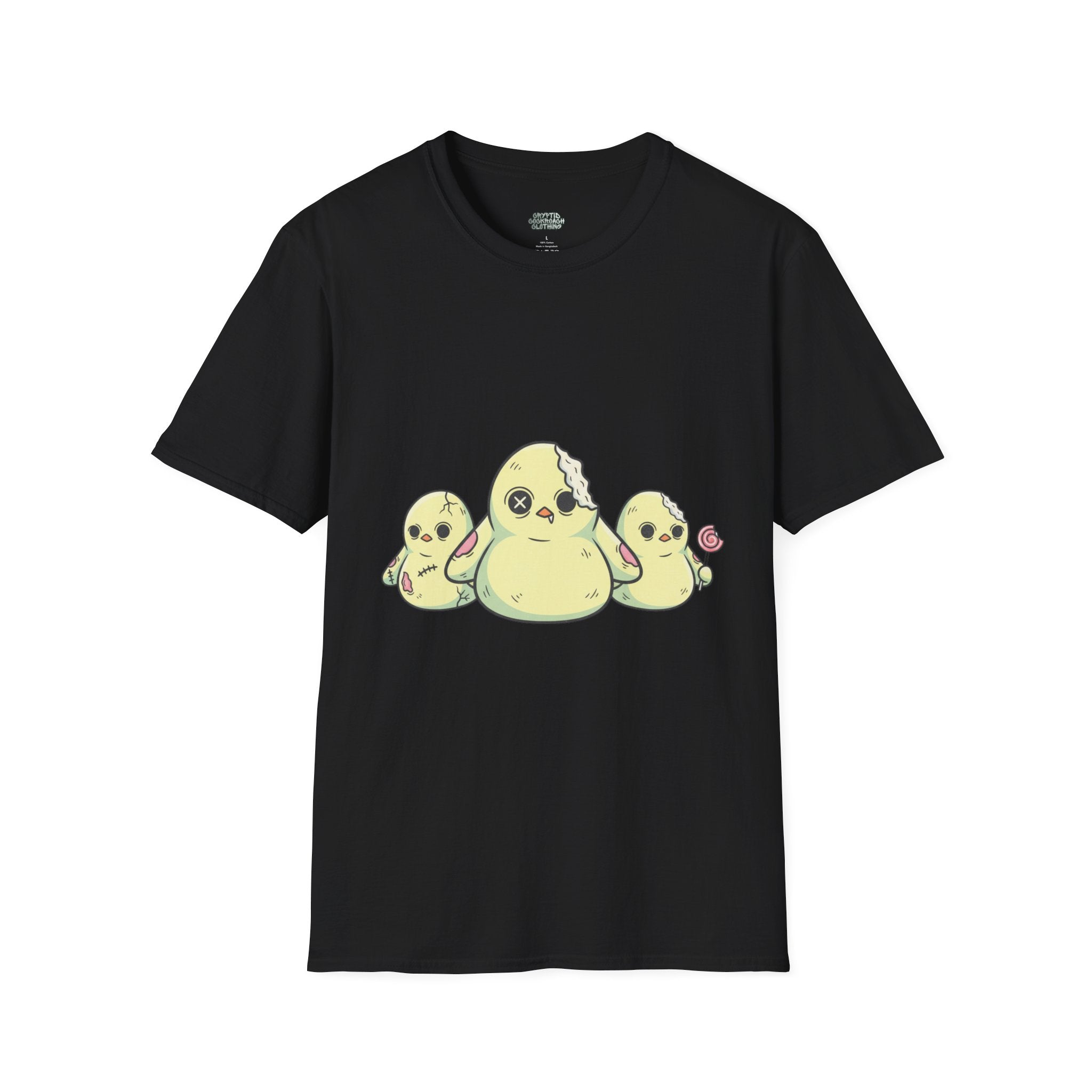 Cute Zombie Chick T-Shirt — Kawaii Zombie Chickens Graphic Tee
