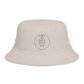 Rust Brown Bucket Hat with Minimal Scarab Emblem — Casual Sun & Streetwear Accessory